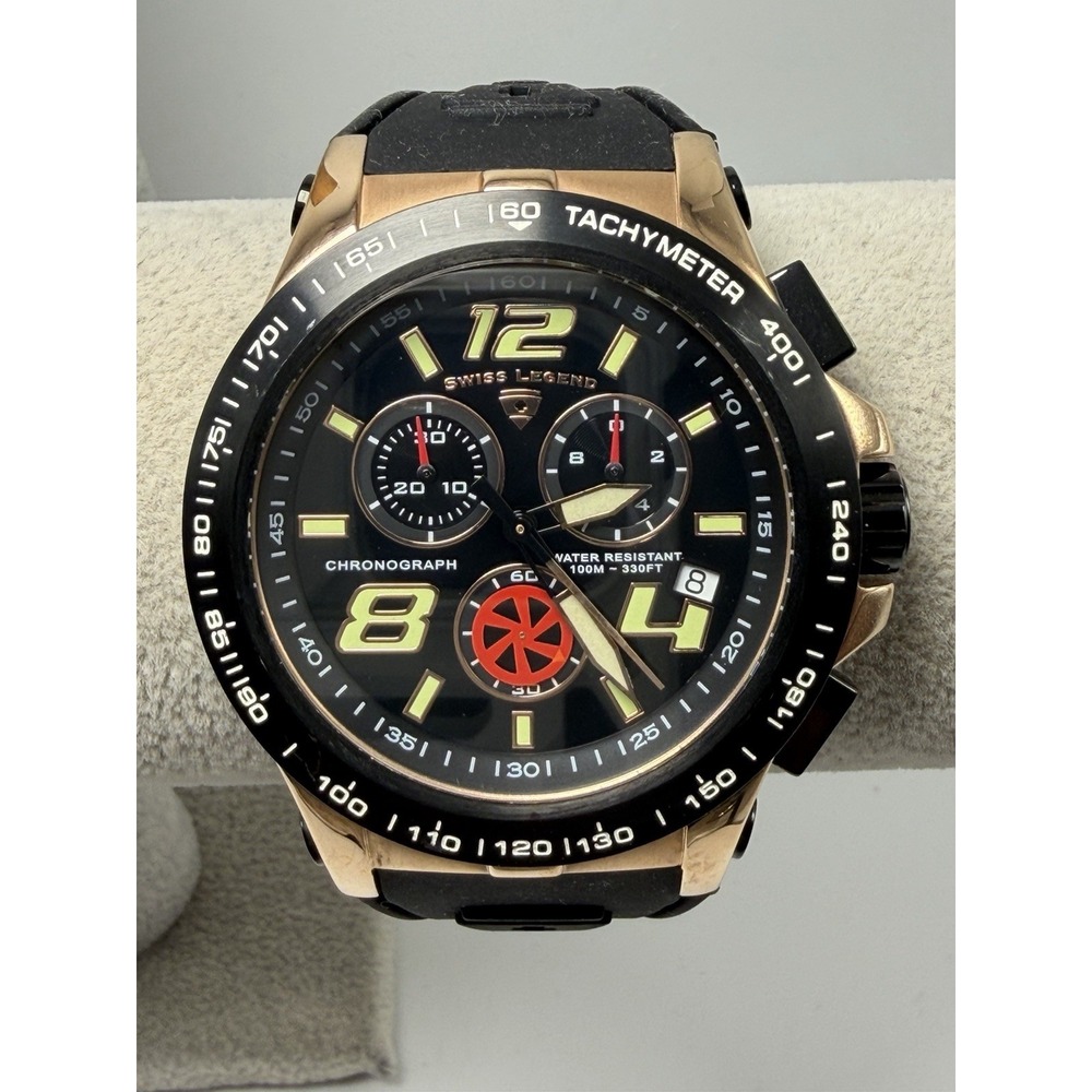 Swiss Legend Sprint Racer New Battery 49MM 8.5" Chronograph Tachymeter